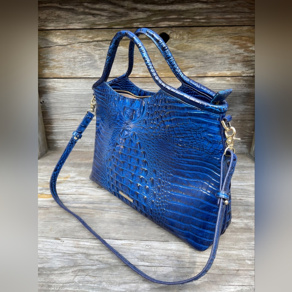 BRAHMIN | Elaine Blue Shadow Melbourne Bag | *NWT* - Picture 3 of 11